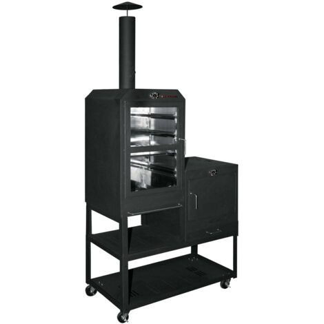 Forno a legna grillfox in acciaio 100x50x212h per esterno - Fraschetti
