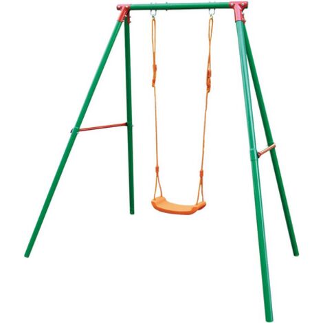 Altalena da giardino acciaio 1 tiro per bambini 3 - 10 anni con seduta semplice - Salone (1/3)