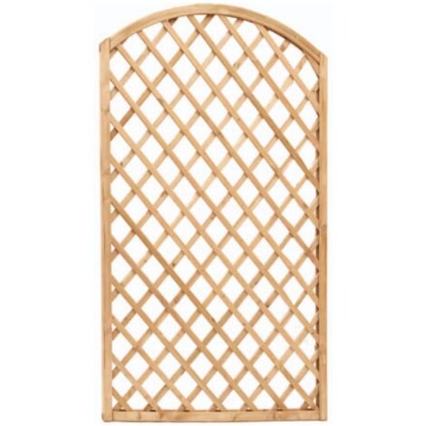 Pannello Grigliato In Legno Di Pino Per Esterno 180x120 Cm - Ideale Per Giardino, Recinzione, Siepe O Supporto Piante Rampicanti
