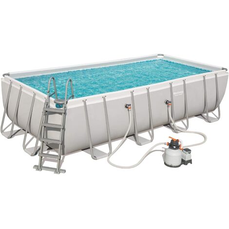 Piscina ovale telaio in metallo 488x305x107h bestway power steel - Salone