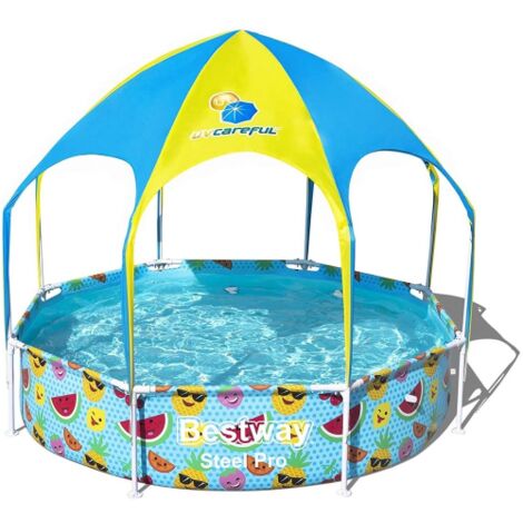 Piscina Con Telaio 244x51h Bestway Con Copertura E Doccetta Interna