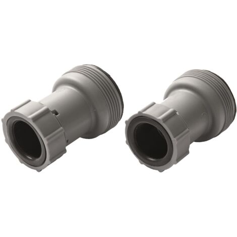 Well2wellness Connettore A T Per Tubi Da 32 Mm - 3 Uscite, Nero, Con 3 Fascette Stringitubo