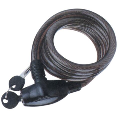 Laccio antifurto acciaio per moto e biciclette diam.12x150 cm. treccia in acciaio rivestita in pvc - Salone (1/2)