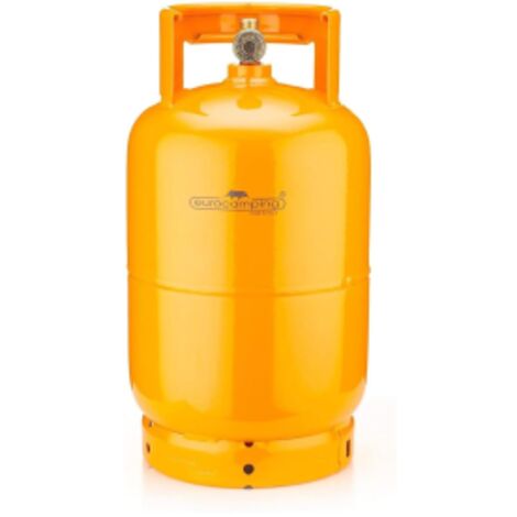 Eurocamping bombola da 5 kg per gas liquido con rubinetto omologata ricaricabile per pic nic campeggi