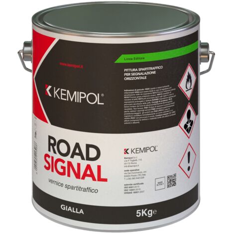 Vernice pittura spartitraffico icoroad per segnaletica stradale, colore giallo .kg.5 - Salone (1/2)