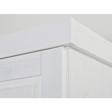 Armadio 2 Ante E 3 Cassetti Geraldo 14 X 55 X 190 H Cm Bianco