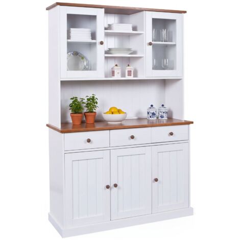 Mobile soggiorno credenza westerland 5ante+3c. 131x45x181h pino massello - Inter Link