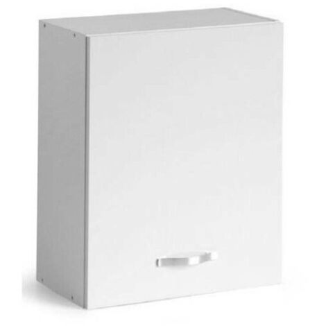 Pensile Sopra Cappa per Cucina Componibile 60 cm Larghezza Legno Bianco Larice