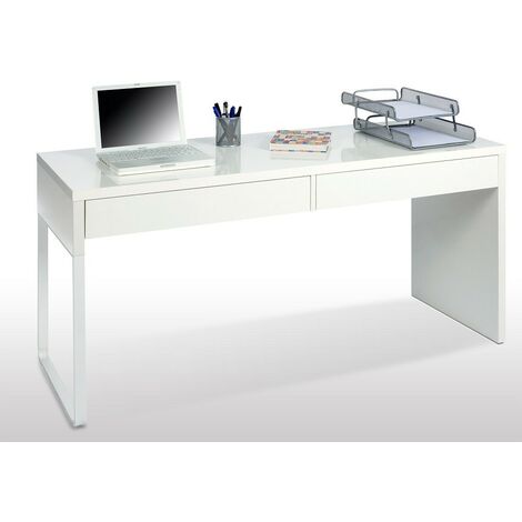 Kit scrivania touch cm.138x50x75h bianco opaco - Salone