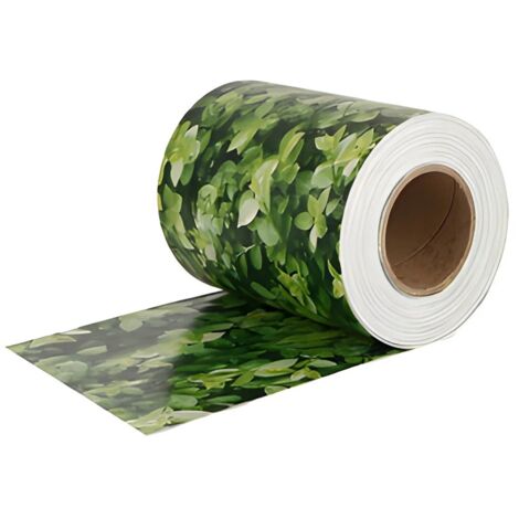 Strisce Frangivista in PVC Fogliame 35 m x 19 cm con Clip per Recinzione