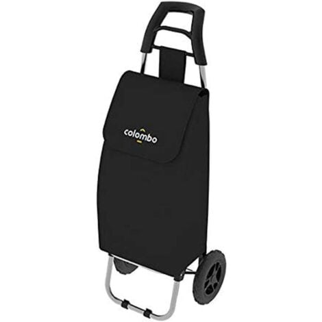 Carrello per la spesa ROLLY NERO 36X7X90 Cm Portata 25kg Tessuto Impermeabile