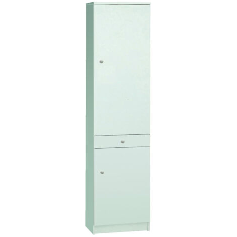 Kit mobile multiuso colonna bagno h183 l46 p29 cm finitura bianco sarmog 452k - Sarmog