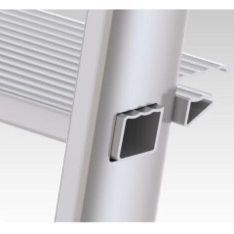 Colombo Scala STARK 4 gradini in acciao-alluminio con gradini e piedini antiscivolo EN131 MADE IN ITALY