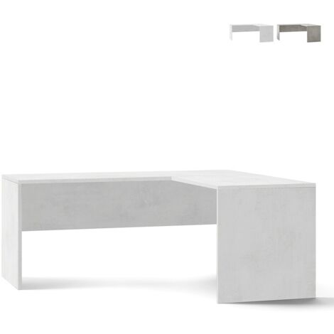 Scrivania angolare ad angolo destro h76 l180 p169 cm colore bianco ossido 6301k sarmog - Sarmog