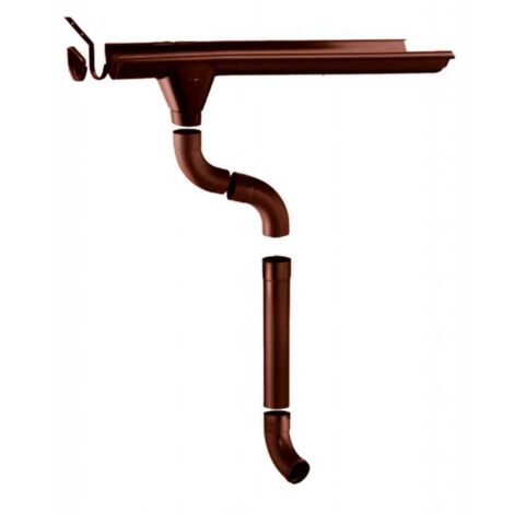 Gronde grondaie per casette con falde Kit G da cm. 500 a cm. 580