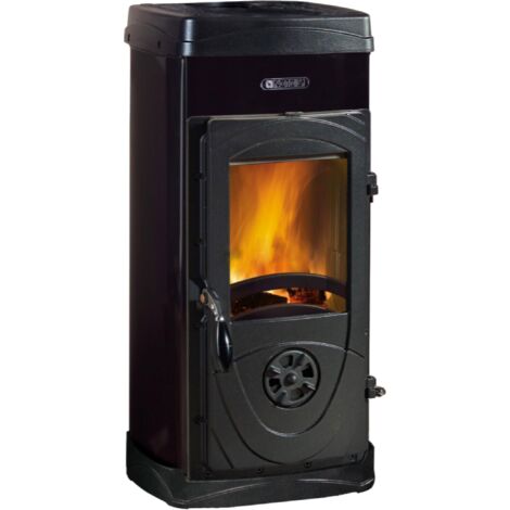STUFA A LEGNA 5KW BRUCIATUTTO SUPER JUNIOR VERDE 36x42xH77 cm