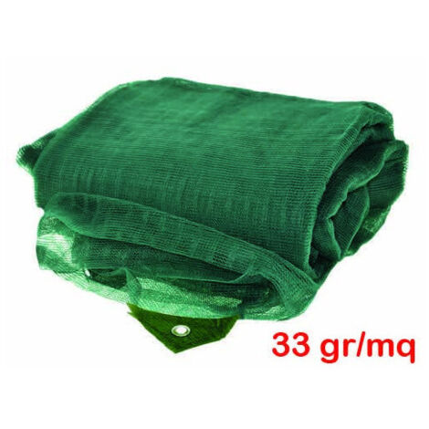 Rete per olive rinforzata e occhiellata tessuto antispina telo CON APERTURA verde 33 gr/mq - 8x8 mt