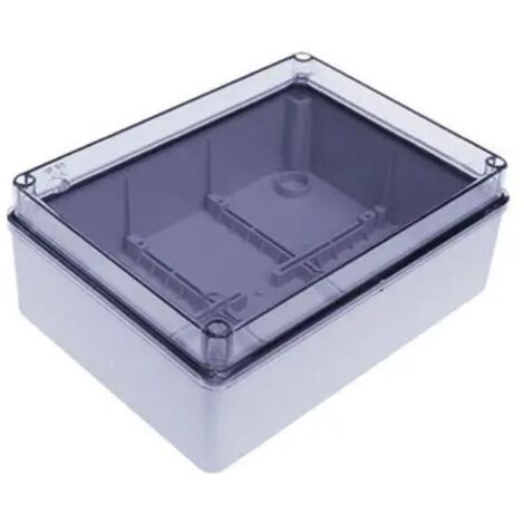 FAEG cassetta stagna scatola di derivazione a pareti lisce con coperchio trasparente IP56 240x190x90 - 13527