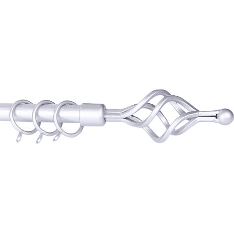 BASTONE SCORRITENDA BRIXO ETRURIA SILVER SPIRAL 210-380 (1/5)