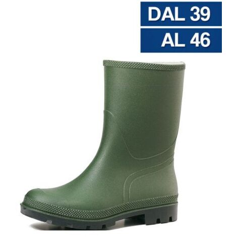 STIVALI IN PVC VERDI TRONCHETTO N 39 (1/2)