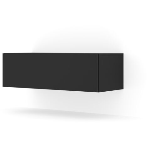 MOBILE TV PORTA TV STAND TV SOGGIORNO BINGO 100x40x30cm NERO OPACO