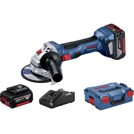 SMERIGLIATRICE BOSCH BATTERIA LITIO 18V GWS 18V-7 + VALIGETTA E ACCESSORI