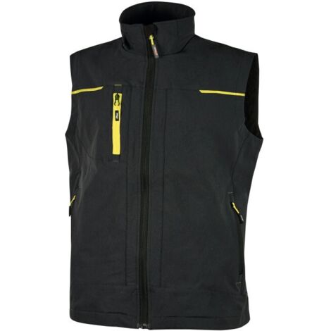 Gilet da lavoro elasticizzato U-Power Saturn U-4 stretch - L - Nero (1/3)