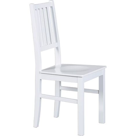 SEDIE WESTERLAND SET 2 pezzi 42,5x50x95H STRUTTURA IN FAGGIO MASSELLO FINITURA BIANCO (1/5)