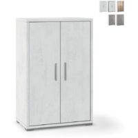 Mobile armadio 2 ante h110 l71 p41 cm colore bianco ossido dd270k sarmog - Sarmog