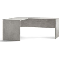 Scrivania angolare ad angolo sinistro h76 l180 p169 cm colore cemento 6301k sarmog - Sarmog