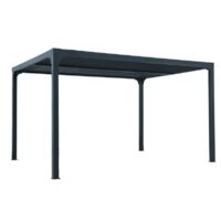 Pergola foresta gazebo bioclimatico in alluminio, apertura manuale, 360x300 - Foresta