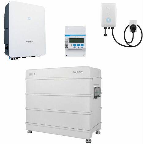 Sungrow Aktionspaket Wechselrichter 5kW Batteriespeicher Smartmeter Ladestation 0% nach §12 Abs. 3 UstG