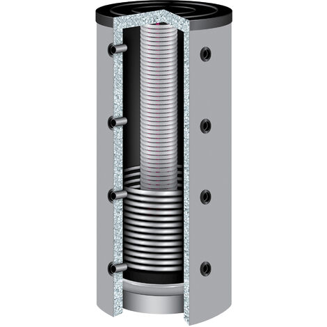 500 Liter TWL Hygienespeicher 90° KER-500 1 Wärmetauscher 120mm Isolierung