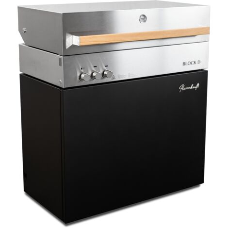 Flammkraft Block D Gasgrill Gen. 5 Tiefumbra 16 kW 75 bis 900°C BBQ Grill Gas