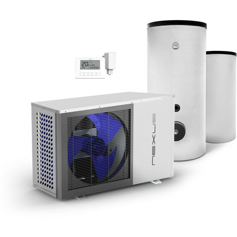 Luft Wasser Wärmepumpe Nexus 13kW EVI Monoblock Komplettpaket Wärmepumpenheizung