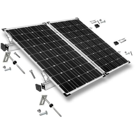 Befestigungskit Solarpanel Wellethernit Blechdach 2 Solarpanele PV Module Solar 0% nach §12 Abs. 3 UstG