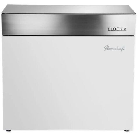 Flammkraft Outdoor-Küchenmodul BLOCK M Gen.5 Elfenbeinweiß Grillmodul Kochmodul