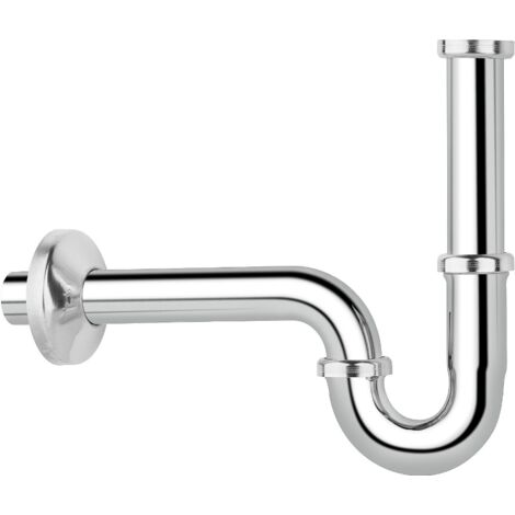 Viega Plus-Sifon-Röhrengeruchverschluss 1 1/4" – verchromt – Tauchrohr 120mm – Ablaufbogen 220mm – güteüberwacht nach DIN EN 274,1 (1/4)