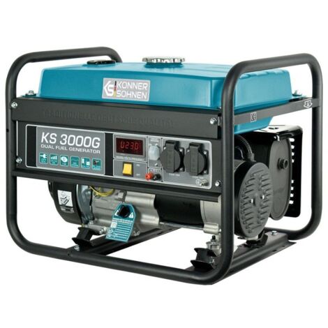Könner&Söhnen Gas Benzin Stromaggregat 3000 Watt KS3000G Stromerzeuger Notstrom