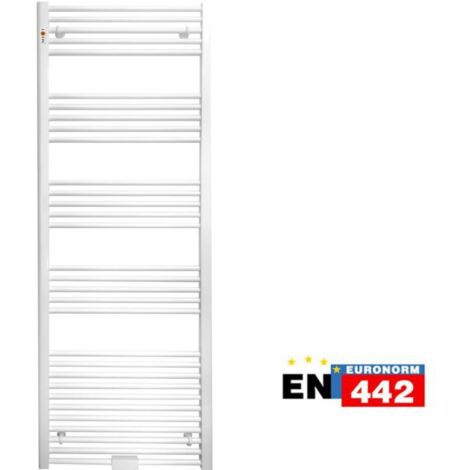 Badheizkörper Handtuchwärmer Weiß gerade Handtuchheizung Heizkörper Badezimmer 900 x 700 mm