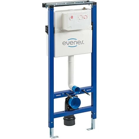 WC Element Vorwandelement mit Spülkasten Wand BH 115cm Betätigungsplatte (1/5)