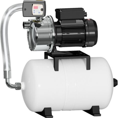 Hauswasserwerk 20 L Membrandruckbehälter Gartenpumpe Wasserwerk Wasserpumpe