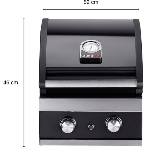 Grandhall Gasgrill ClassicG2 Einbau Grill Gas Garten Gartenkamin Kamin 8,5 kW