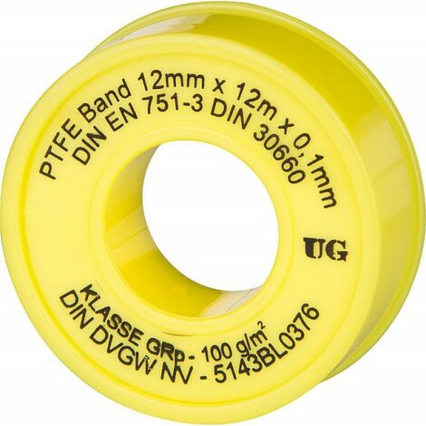 Hochtemperaturbeständiges Solar Gewindedichtband (Grobgewinde) - 12m 5 Stück