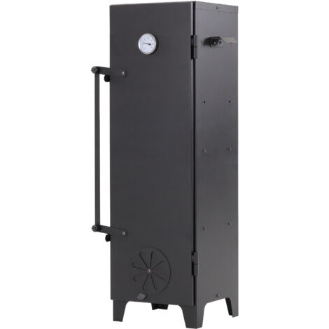 Grill Räucherofen Profi Ofen Gartengrill Räucher Schwarz Räucherkammer Räucherei