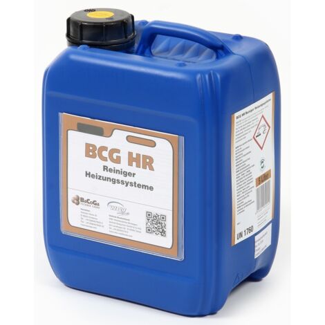 BCG HR Heizungsreiniger Reiniger Rohrleitung Kalk Rost Schlamm 5l Kanister