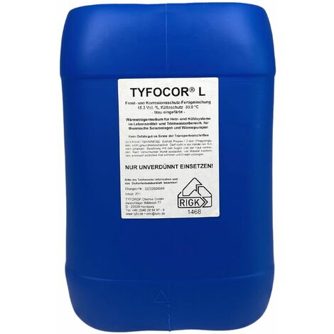 Tyfocor Wärmeträgerflüssigkeit Typ L Flachkollektoren Fertiggemisch 20 L Solar
