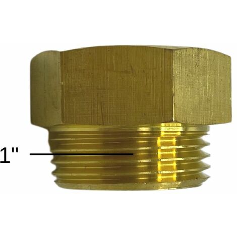 Muffennippel AG/IG 1 Zoll Flachdichtend Messing Solarindustrie Heizungstechnik (1/5)