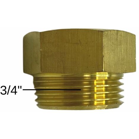 Muffennippel AG/IG 3/4 Zoll Flachdichtend Messing Solarindustrie Heizungstechnik (1/5)