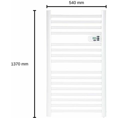 Elektrischer Handtuchheizkörper Secco 750 W weiß Badheizkörper Badheizung (1/2)